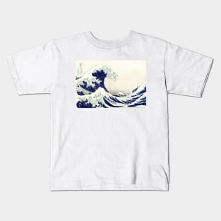 Under The Wave Off Kanagawa, Katsushika Hokusai 1829–1833 Kids T-Shirt